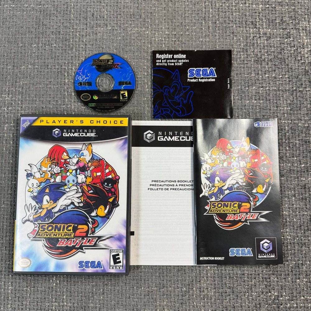 Sonic Adventure 2 Battle Nintendo GameCube, 2004 SEGA CIB w/ Registration Card